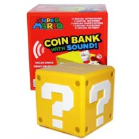 正版馬里奧神秘寶箱存錢罐，超級(jí)問(wèn)號(hào)發(fā)聲儲(chǔ)錢罐，創(chuàng)意卡通擺件